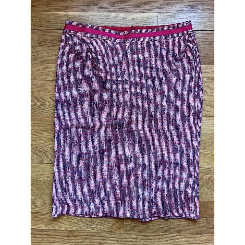 Boden Draycott pink tweed pencil skirt 10L